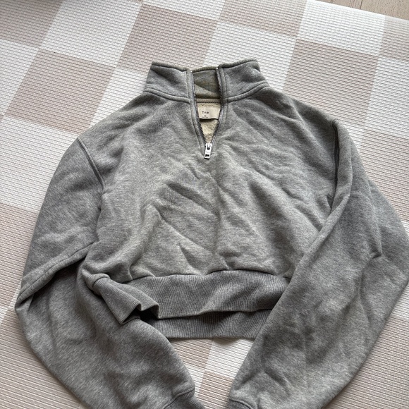 TNA cropped hoodie grey size xs - Picture 1 of 1
